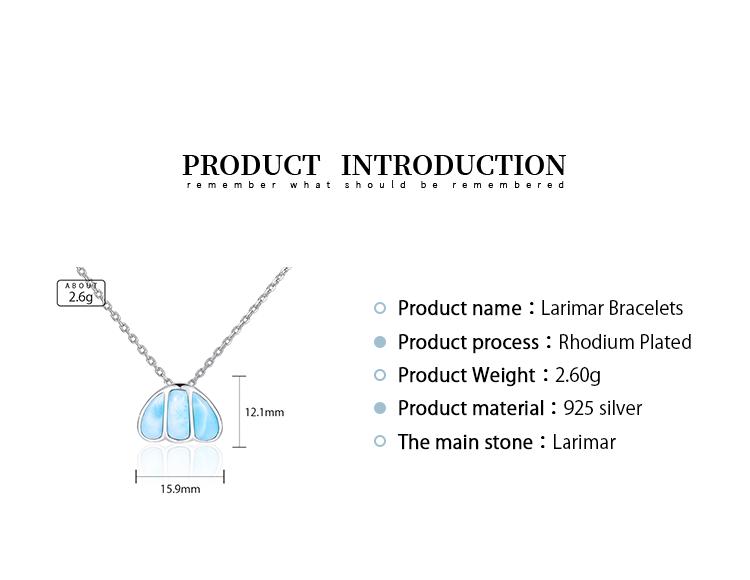 XYOP 2023 Jewelry 925 Sterling Silver Court Geometry Larimar Pendant For Women Customized Wholesale Gifts XYOP 2023 Jewelry 925 Sterling Silver Court Geometry Larimar Pendant For Women Customized Wholesale Gifts